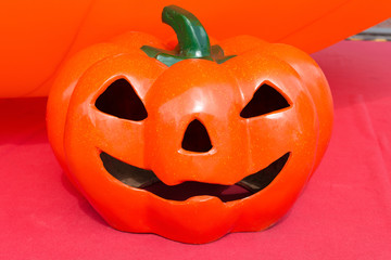halloween pumpkin with scary face Jack O' Lantern