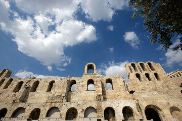 Obraz premium acropolis high arch windows