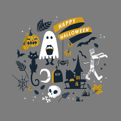 Happy Halloween illustration