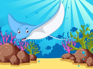 cartoon stingray for you design