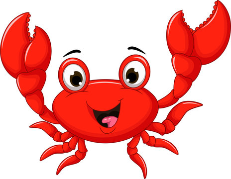 funny cartoon crab for you design