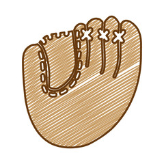 baseball mitt icon image vector illustration design 