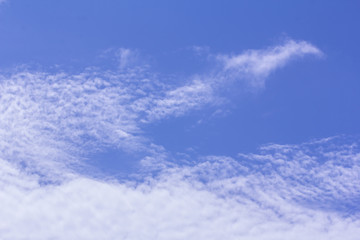 Naklejka na ściany i meble Beauty Nature cloudscape with blue sky and white cloud