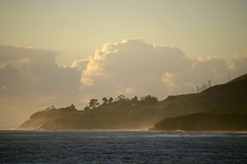 ocean clouds penninsula