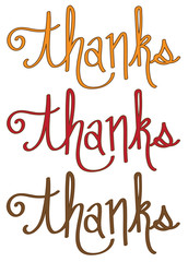 Thanks Lettering
