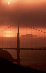 Obraz premium ggb alcatraz