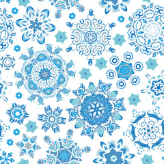 Seamless pattern. Vintage decorative elements. Hand drawn background. Islam, Arabic, Indian, ottoman motifs. Perfect for printing on fabric or paper.