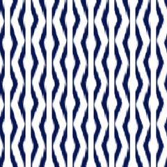 Ikat Seamless Pattern Design for Fabric