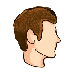 man profile icon image vector illustration design 