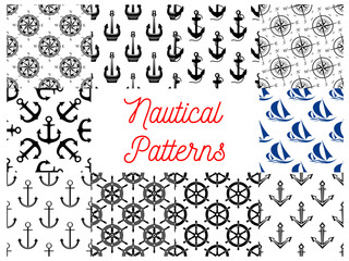 Nautical and marine concept patterns