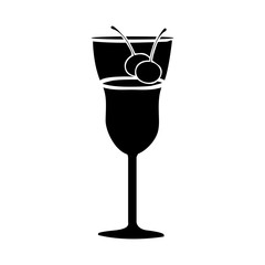 cocktail glass icon image vector illustration design 