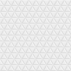 Fototapeta premium Seamless light background. Modern volume geometric pattern with repeating triangles