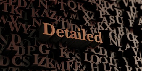 Detailed - Wooden 3D rendered letters/message.  Can be used for an online banner ad or a print postcard.