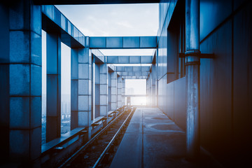rooftop of the skyscraper in China.