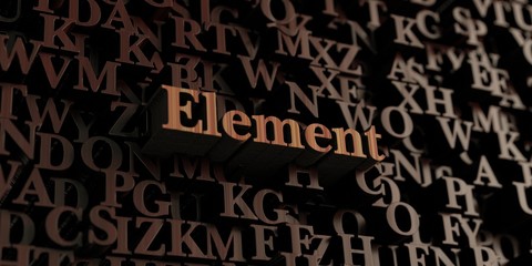 Element - Wooden 3D rendered letters/message.  Can be used for an online banner ad or a print postcard.