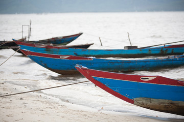 Naklejka na ściany i meble Fishing Boats Vietnam