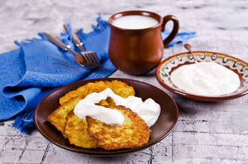 Traditional potato pancakes