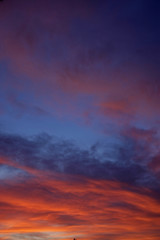 colorful sunset clouds