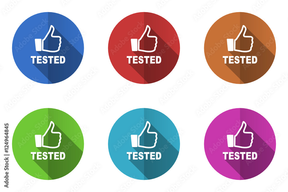 Poster flat design vector icon set