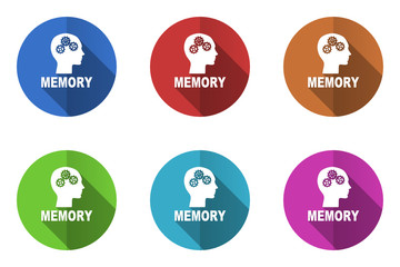 Flat design vector icon set