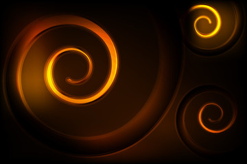Abstract wavy glowing lines background. Illustration Vector EPS 10.