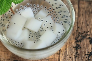 jelly with basil seed