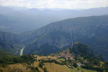 Naklejka premium scenic valley n mtns