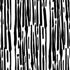 Vertical seamless directional pattern. Vector composition of brush strokes.