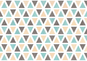 Watercolor triangle pattern.