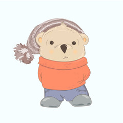 cartoon deer vector illustration