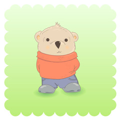 cartoon deer vector illustration