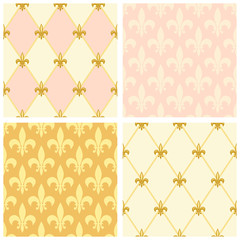 Cute seamless Mardi Gras pattern in trraditional colors © C Design Studio