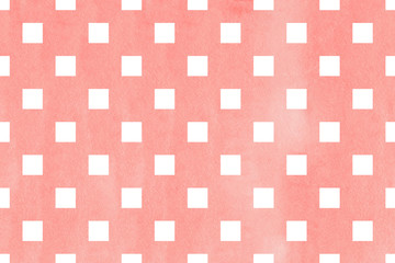 Watercolor square pattern.