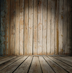 old wooden interior