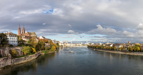 Fototapeta premium Panoramic view of Basel, Switzerland