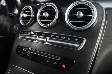 Modern sport car interior