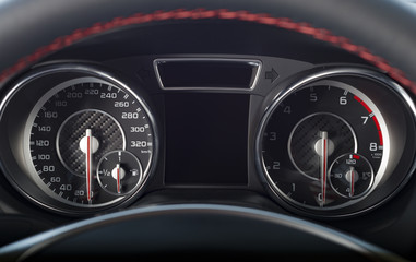 Console panel of the car