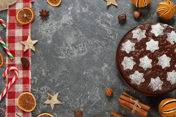 Traditional Christmas fruit cake