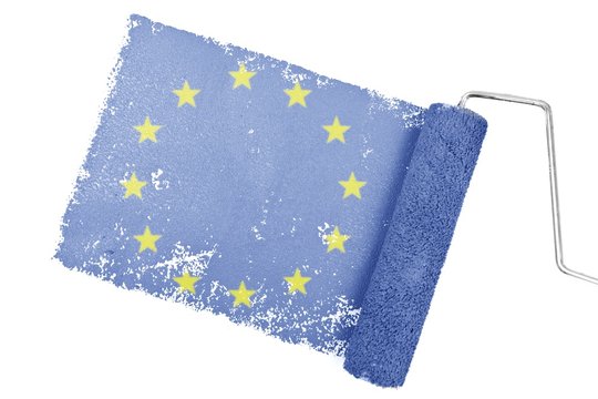 Composite image of european union flag