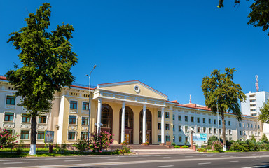 Fototapeta na wymiar Buildings in the centre of Tashkent, Uzbekistan