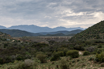 Dam wall at Calitzdorp