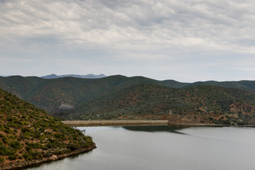 Fototapeta premium Dam almost full at Calitzdorp