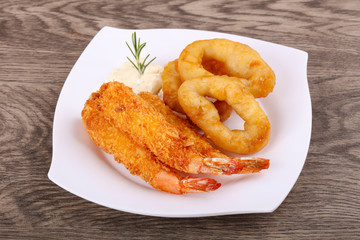 Squid and Shrimp Tempura