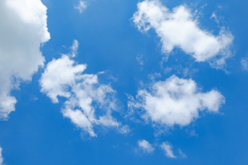 Blue sky with cloud background for backdrop background use