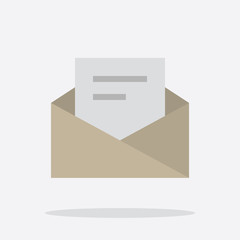 Mail Open Icon in Vector