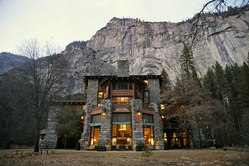 ahwahnee at dusk