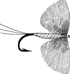 Fototapeta premium Vintage image fishing hook