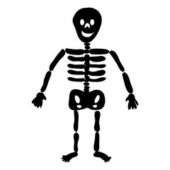 Skeleton Silhouette Icon Symbol Design. Vector illustration isol