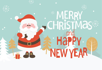 Christmas Greeting Card. Vector.