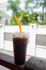 ice black coffee, Thai coffee